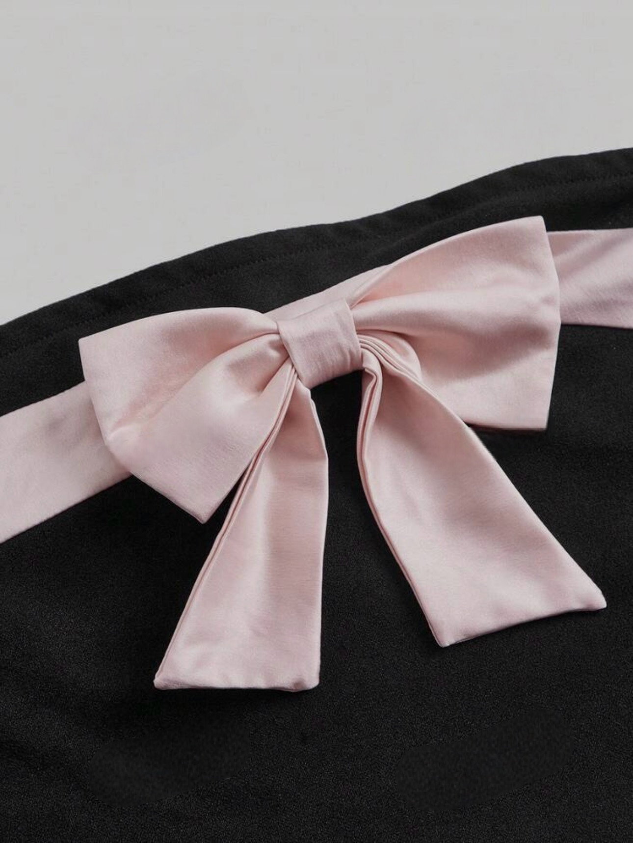 Black and pink Bow Top _0