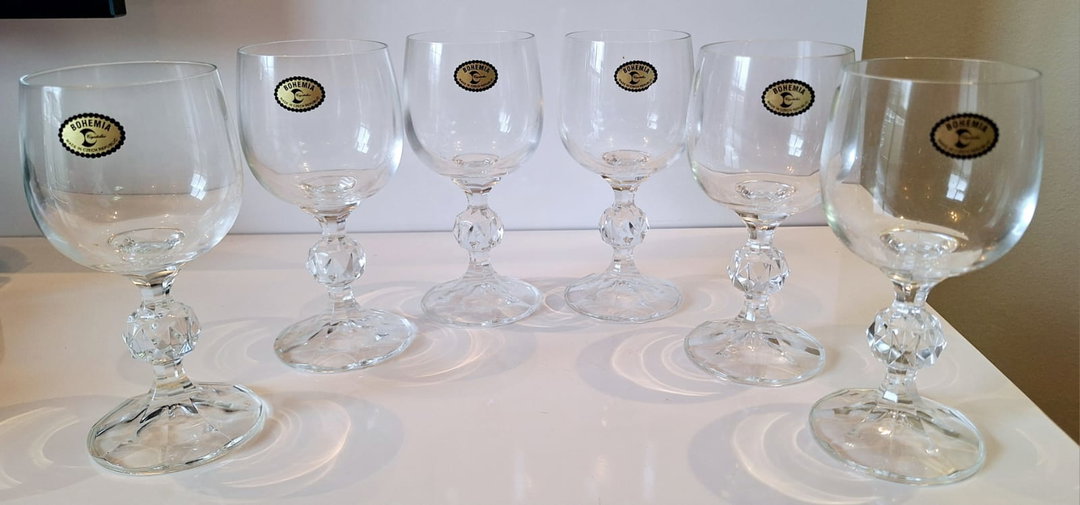 12 Taças de Cristal Bohemia - 150ml