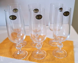 6 Taças de Cristal Bohemia - 180ml