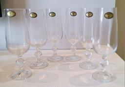 6 Taças de Cristal Bohemia - 180ml