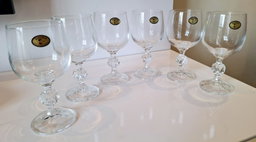 6 Taças de Cristal Bohemia - 190ml