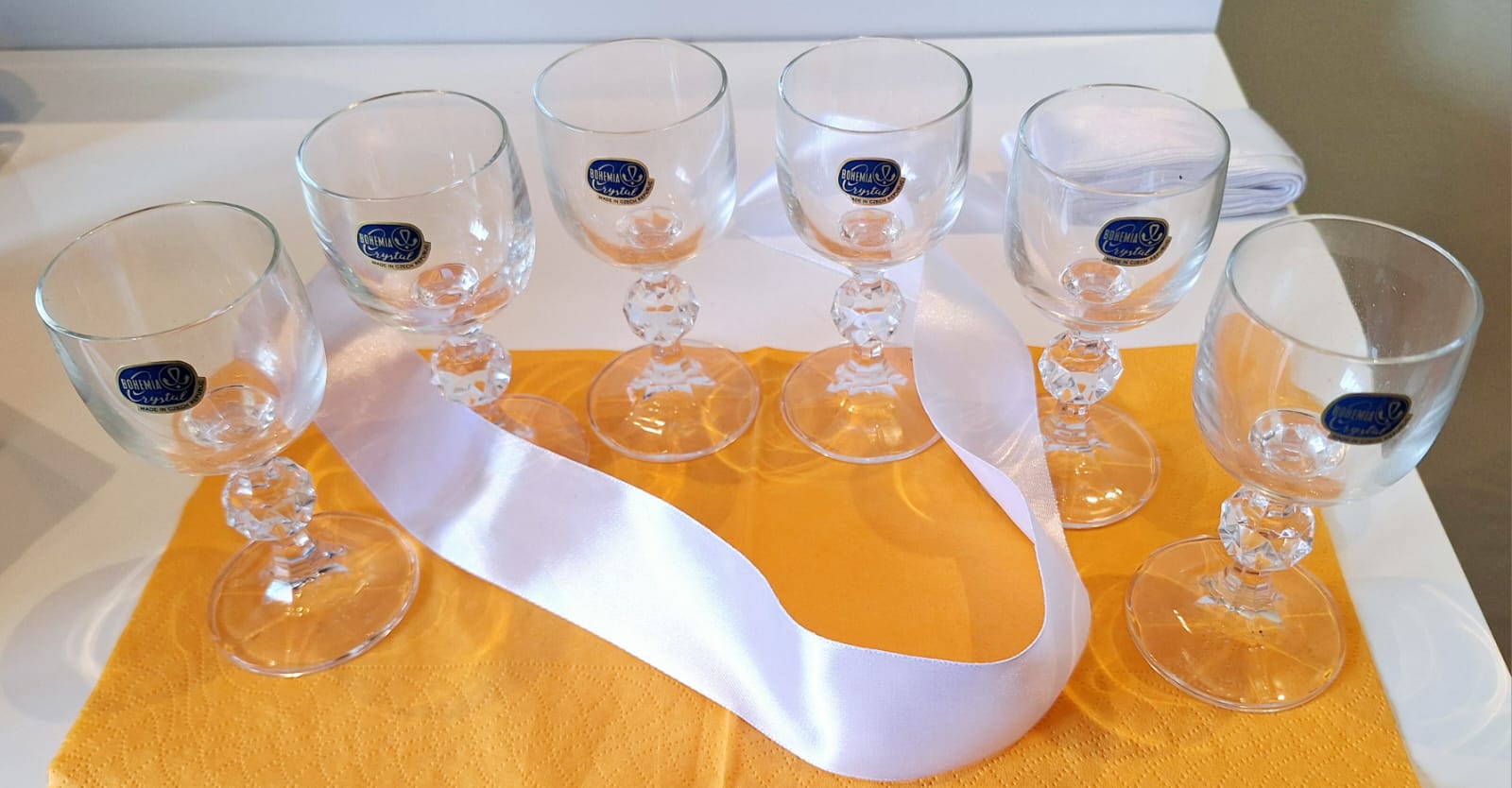6 Taças de Cristal Bohemia - 50ml_1