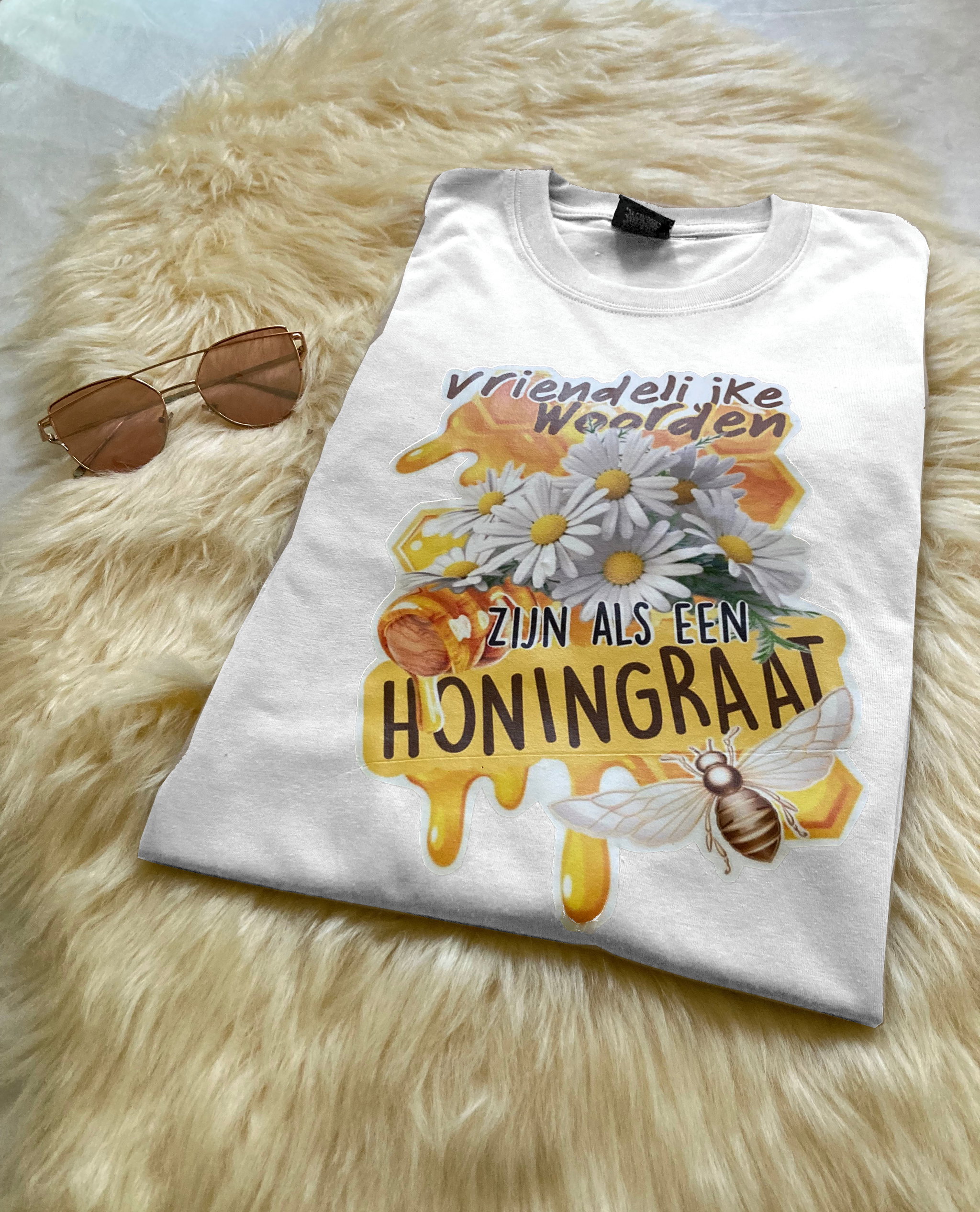  Vriendelijke woorden T-shirt Wit _0