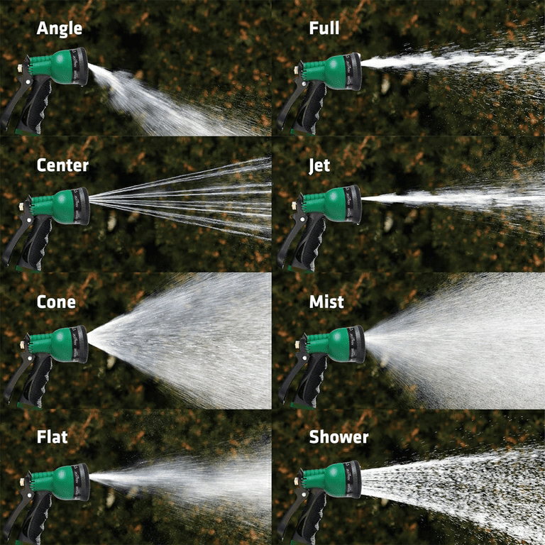 GARDEN HOSE NOZZLE WITH 8 SPRAY PATTERNS _2