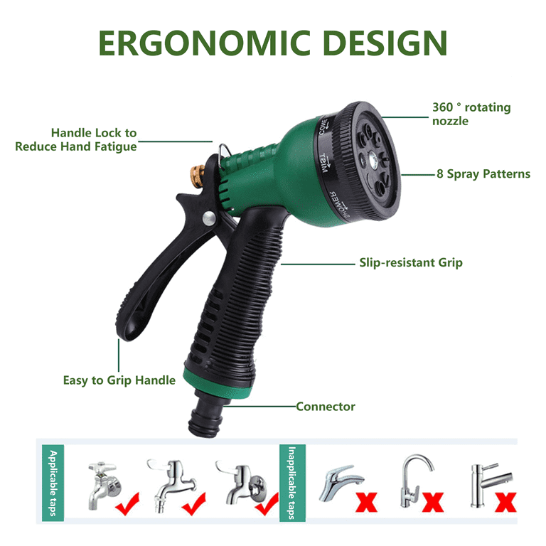 GARDEN HOSE NOZZLE WITH 8 SPRAY PATTERNS _5