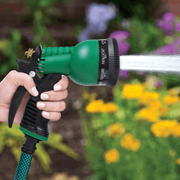 GARDEN HOSE NOZZLE WITH 8 SPRAY PATTERNS 