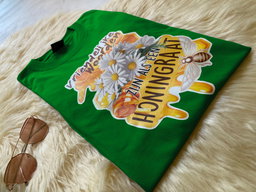  Vriendelijke woorden T-shirt Donker Groen