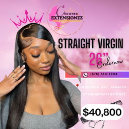 100% Straight Virgin Crowns