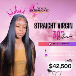 100% Straight Virgin Crowns
