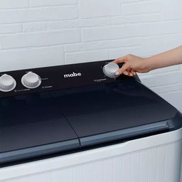 Lavadora Semiautomática 22 Kg Doble Tina Mabe Lmdx2224hbab0 Color Blanco