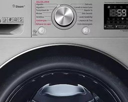 Lavasecadora automática LG Blanca inverter hasta 12kg 127V color acero