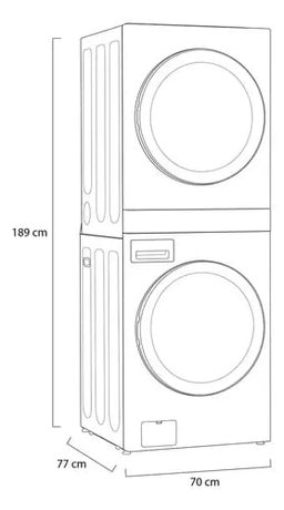 LG Torre De Lavado De Gas Washtower Gris 22kg / 22kg Msi