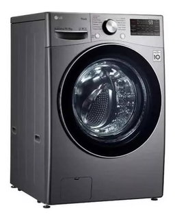 Lavasecadora automática LG inverter hasta 16kg 127V color acero