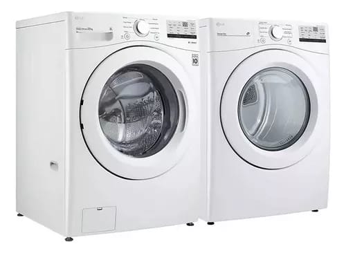 Combo De Lavadora Y Secadora L.g. 20kg Blanco 220v