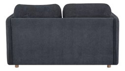 Sofácama Futón Sillón Reclinable Colchonado Matrimonial Eke Color Negro Diseño De La Tela Lisa