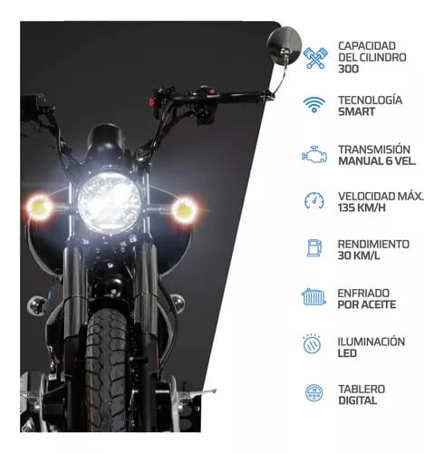 Motocicleta Vento Thunderstar 300 Negro 2025_6