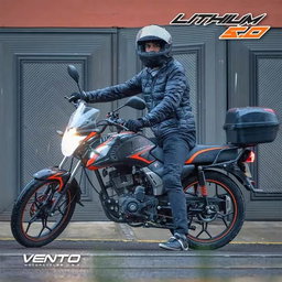 Motocicleta Vento Lithium 190 Negro 2025