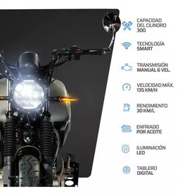 Motocicleta Vento Rocketman 300 Plateado 2025