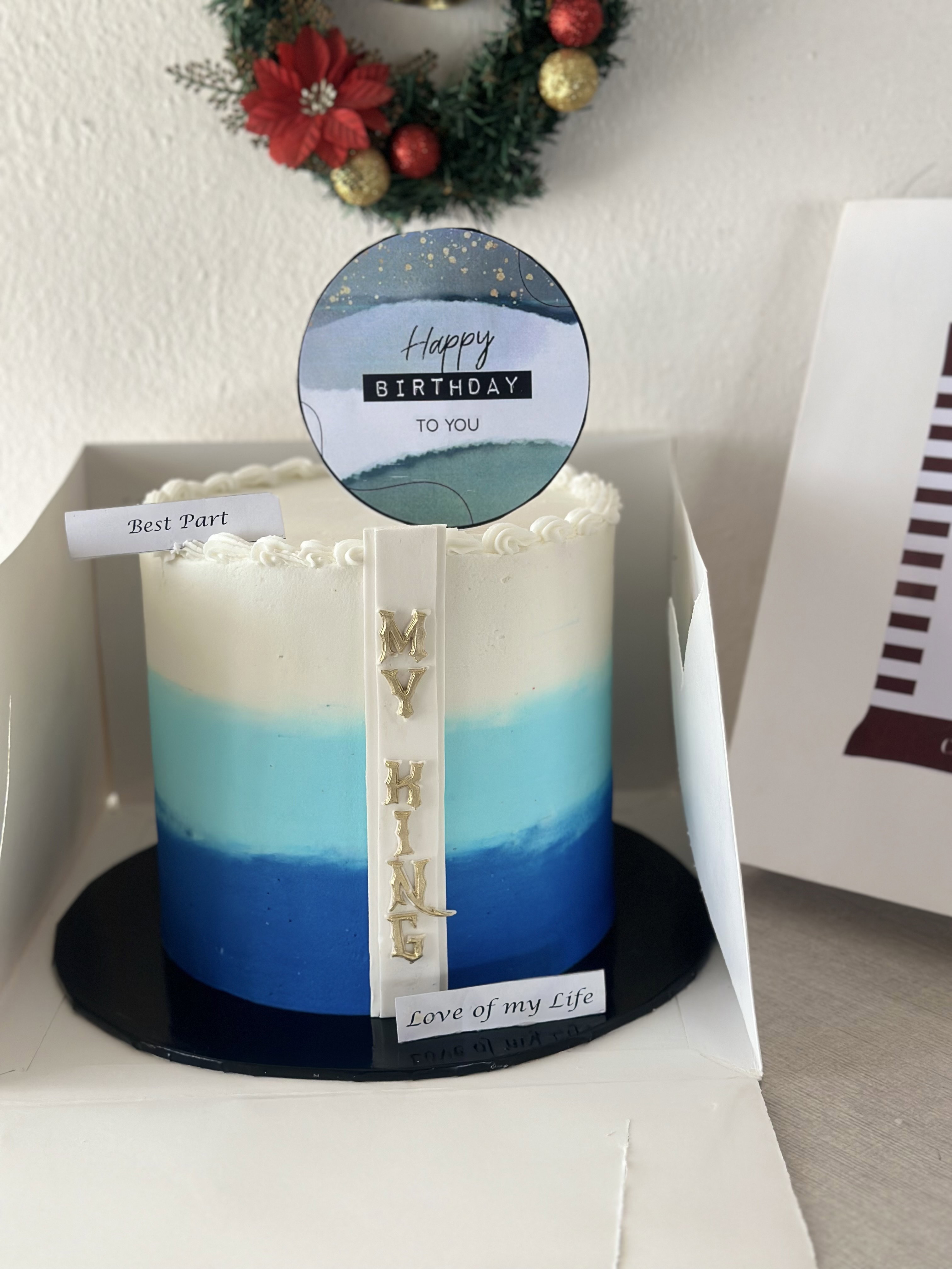 8 inches 3 Layers Buttercream cake _1
