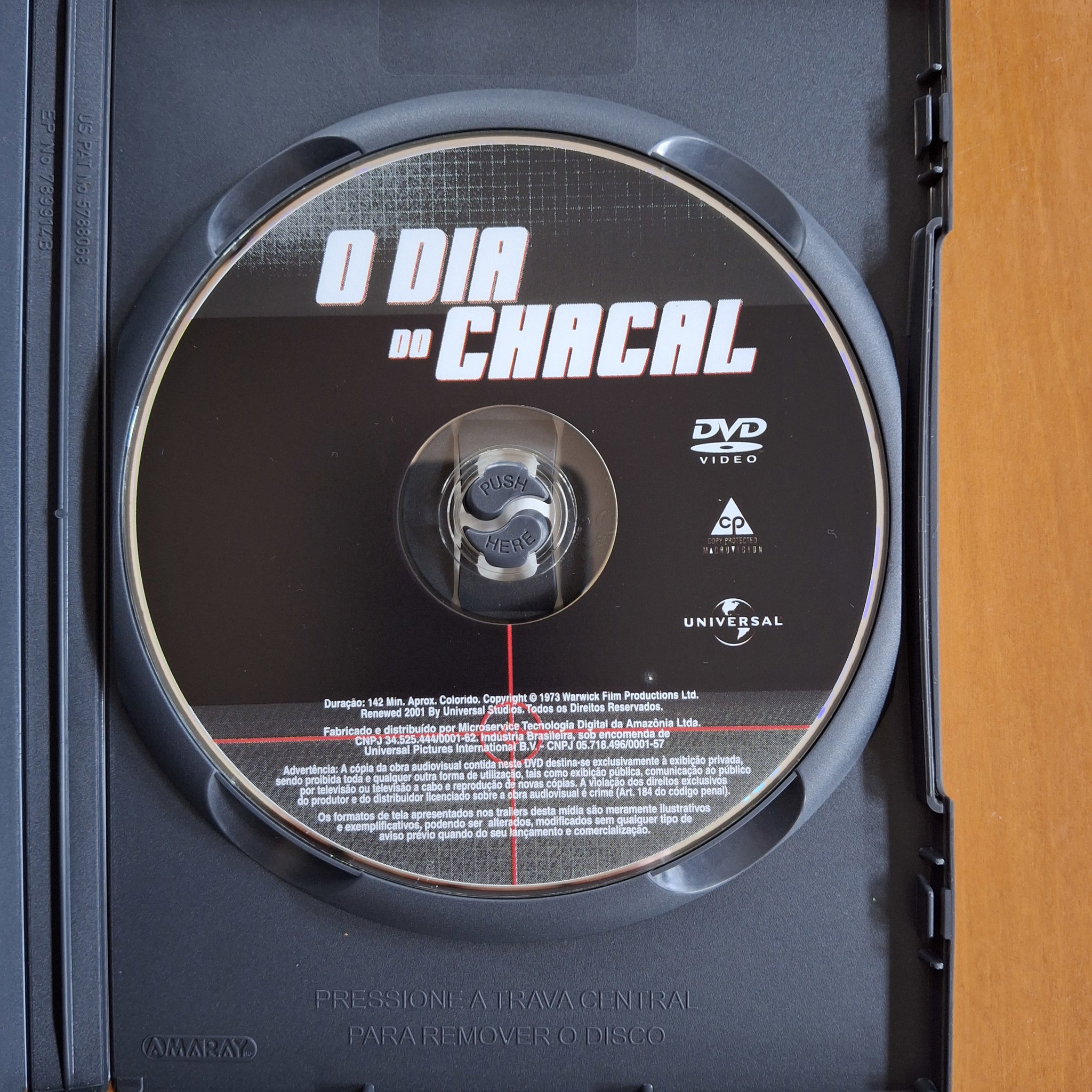 Dvd Filme O Dia do Chacal_2