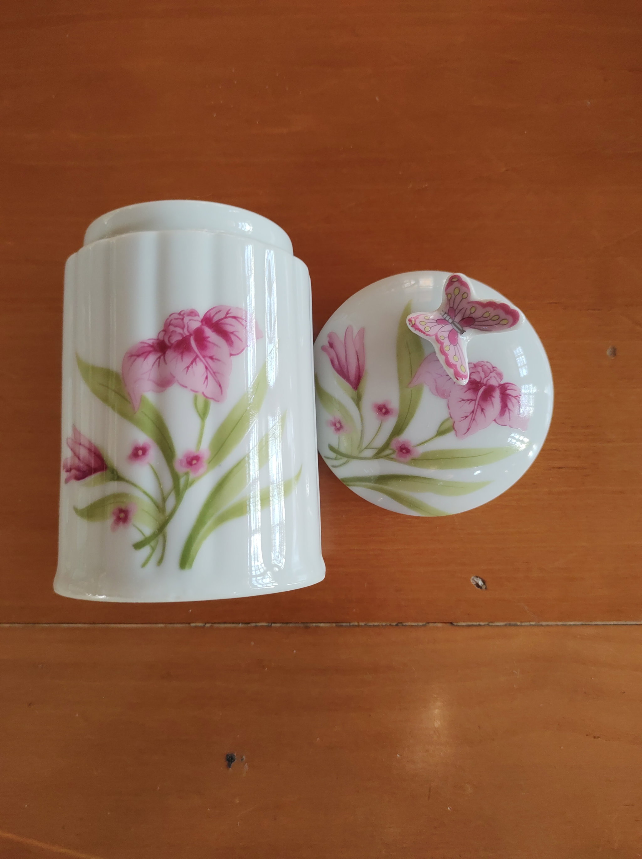 Porta Algodão em Porcelana Japonesa _2
