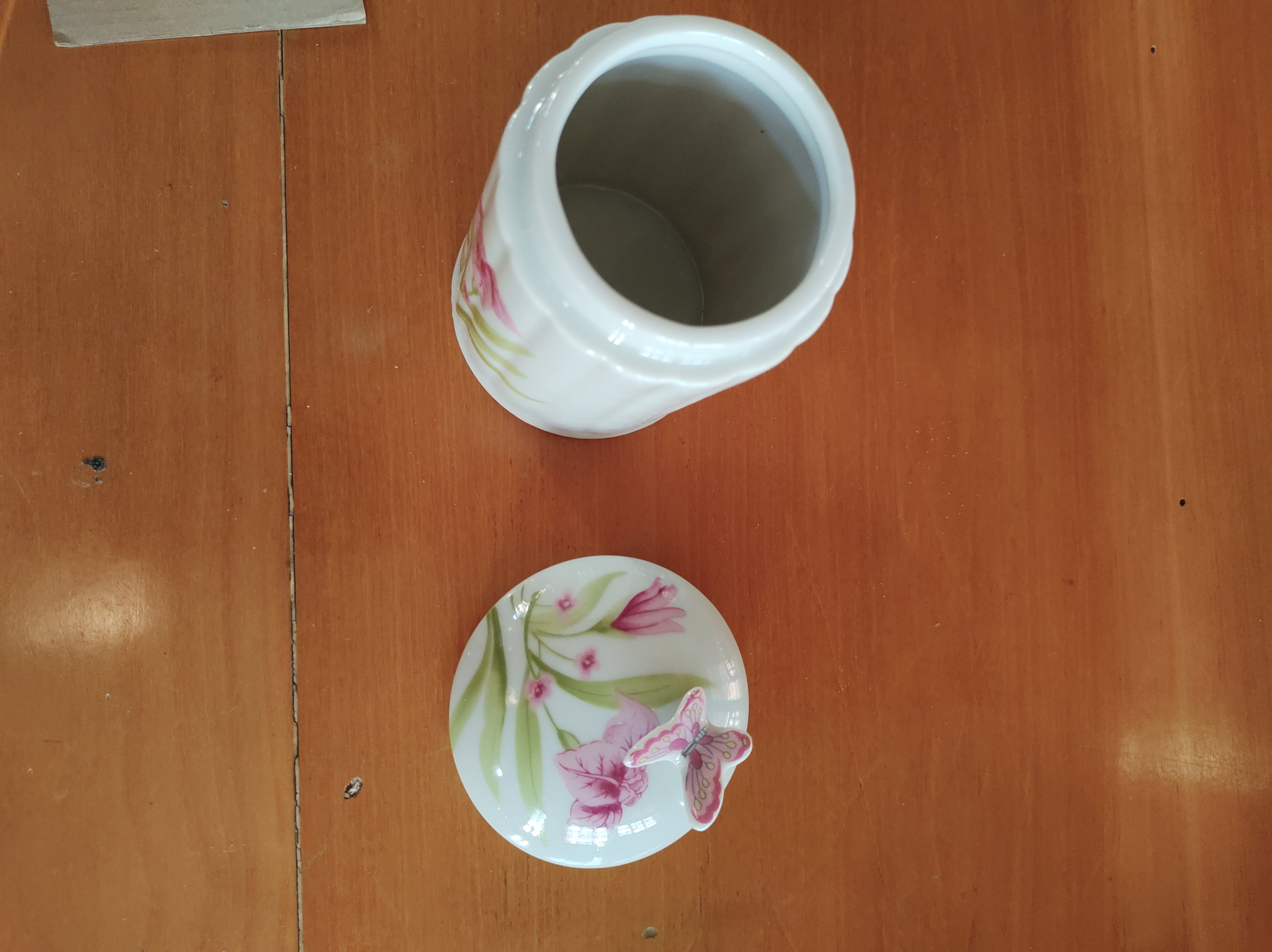 Porta Algodão em Porcelana Japonesa _3