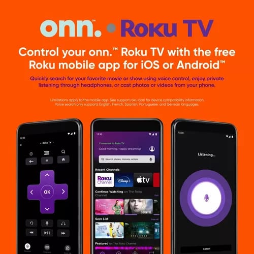 Onn Television 75'' 4k 2160p Led Smart Roku Tv 100044717_5