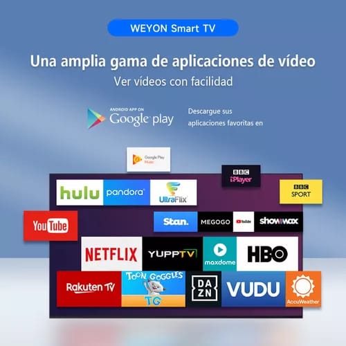 Smart TV Pantalla 32 Pulgadas Weyon Android LED Hd Television 60hz 32WDSNMX_5
