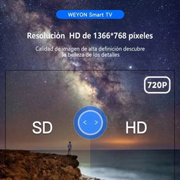 Smart TV Pantalla 32 Pulgadas Weyon Android LED Hd Television 60hz 32WDSNMX