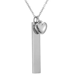 Collier pendentif barre