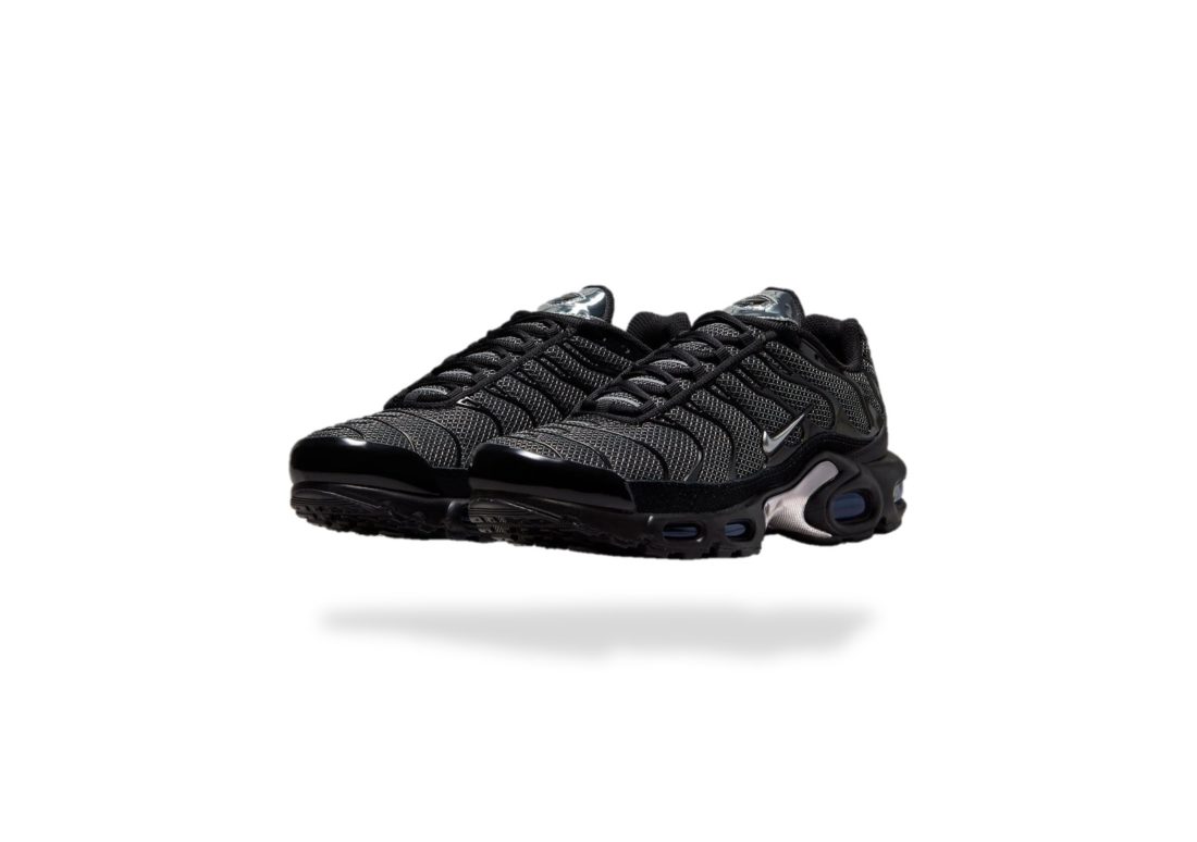 NIKE AIR MAX PLUS TN BLACK SUEDE SILVER _0
