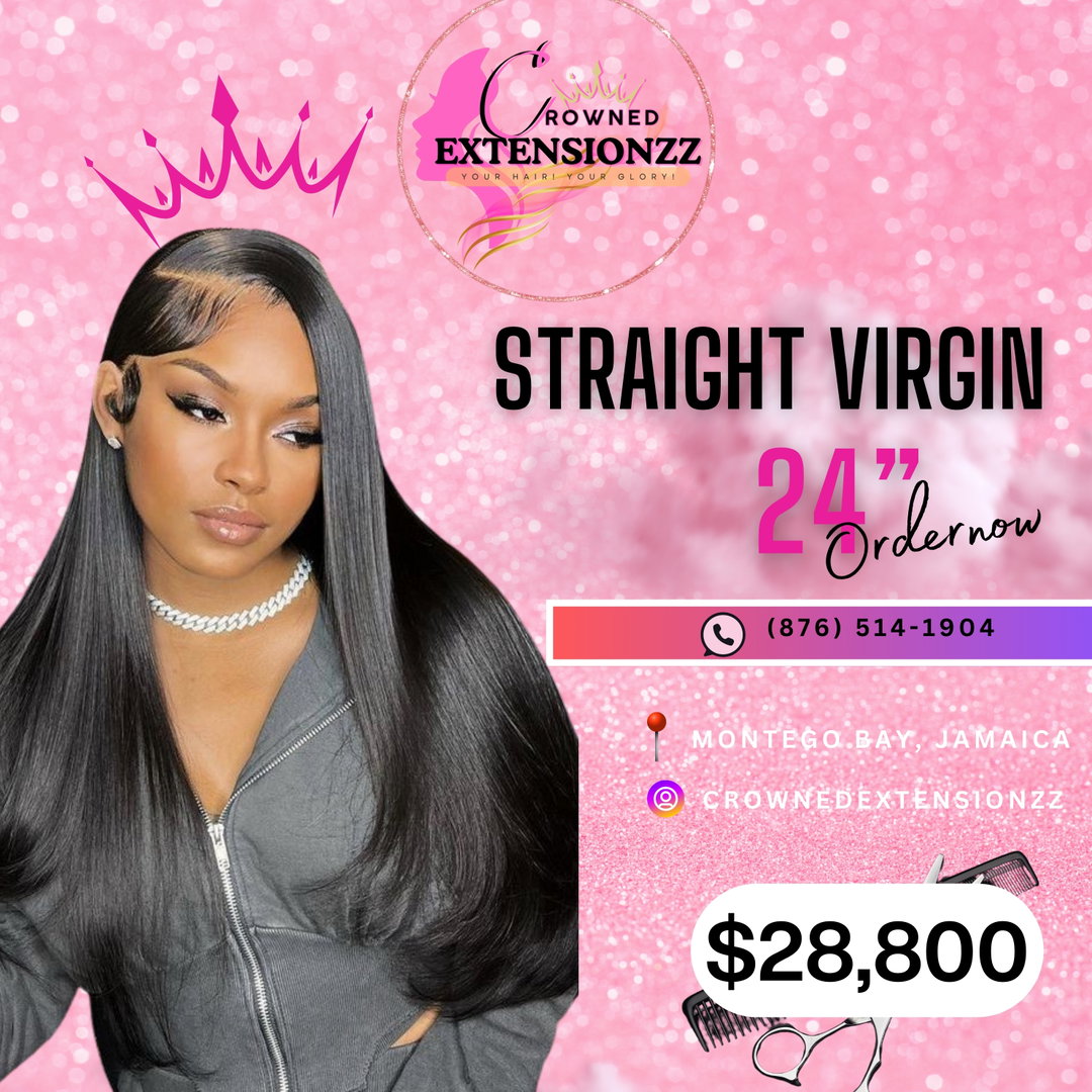90% Straight Virgin Crowns