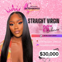 90% Straight Virgin Crowns