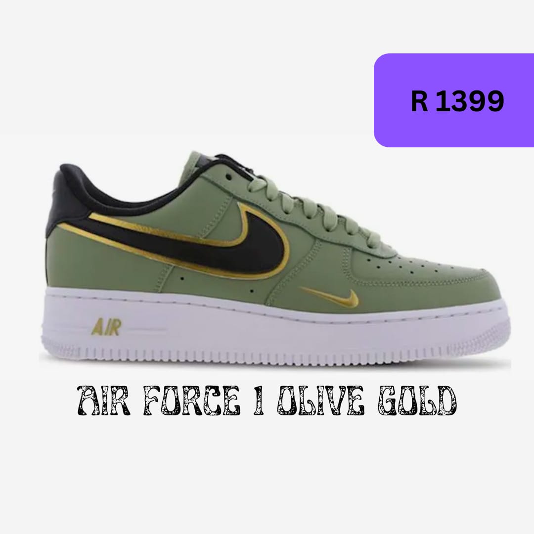 Nike Airforce 1 Olive Gold_0