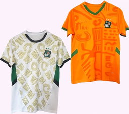 Maillot Côte d'Ivoire supporter, champion d'Afrique, homme et femme 