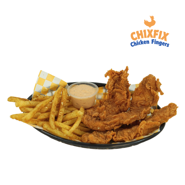 Chicken Fingers with Spiced Fries