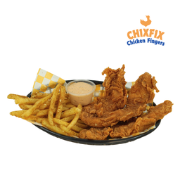 Chicken Fingers with Spiced Fries