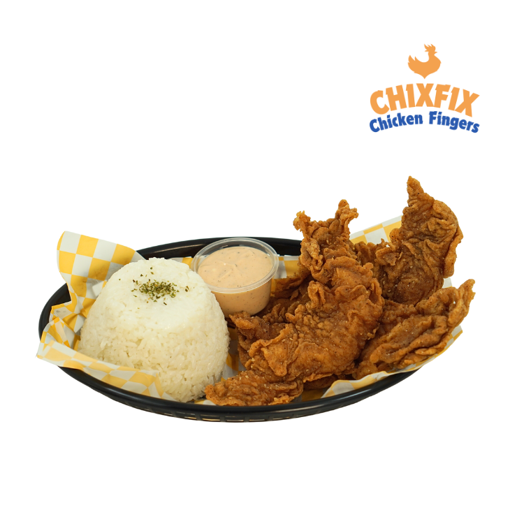 Chicken Fingers with Rice