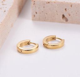 Sleek Huggie Hoops 