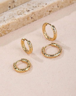 Textured Hoops 
