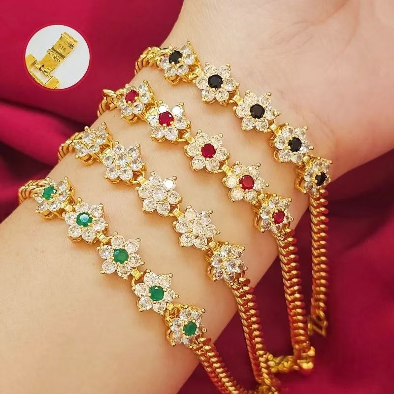 PRE-ORDER  Emas Bangkok Floral Permata _0