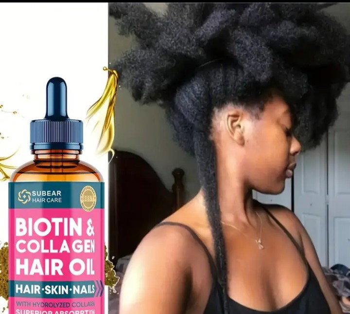 Biotin and collagen hair oil . Ideal for all hair types _0