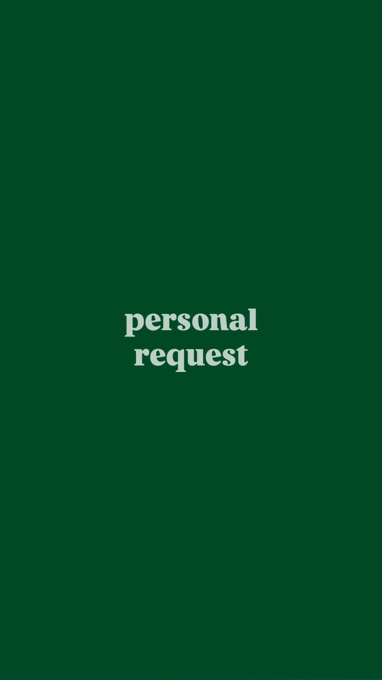 Personal Request_0