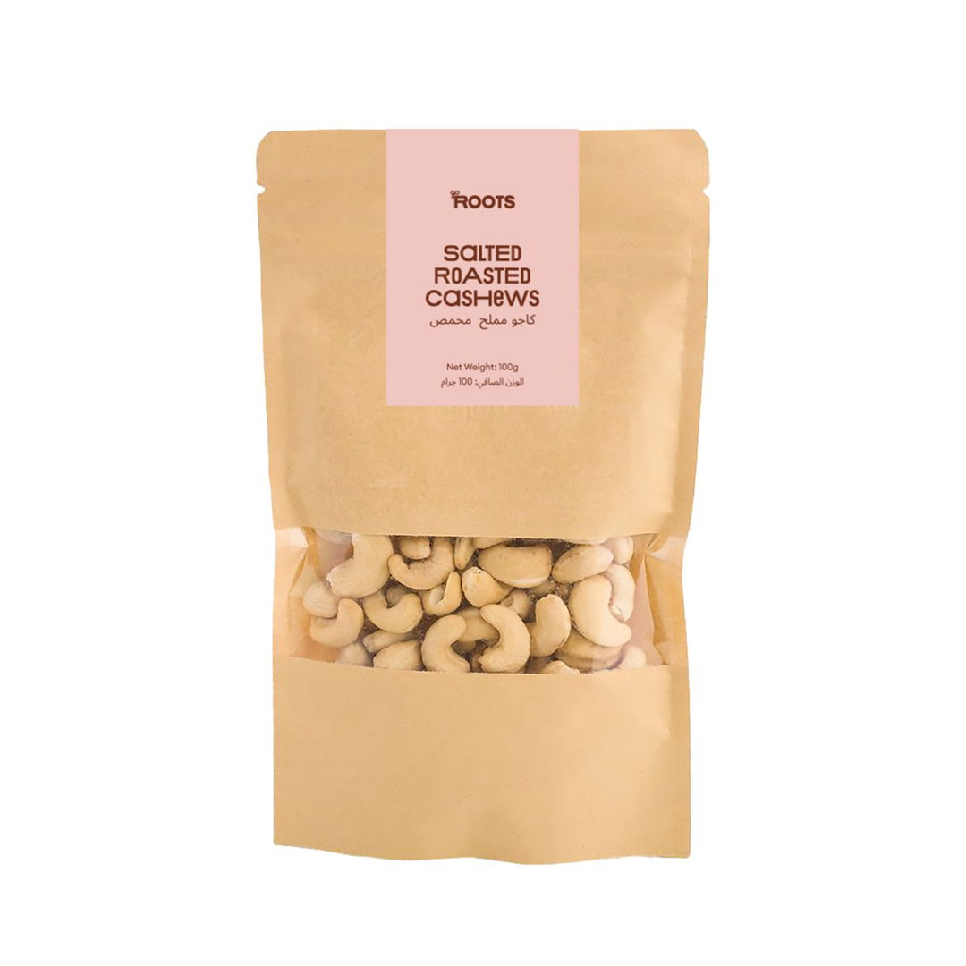 Roots Salted Roasted Cashews 100g