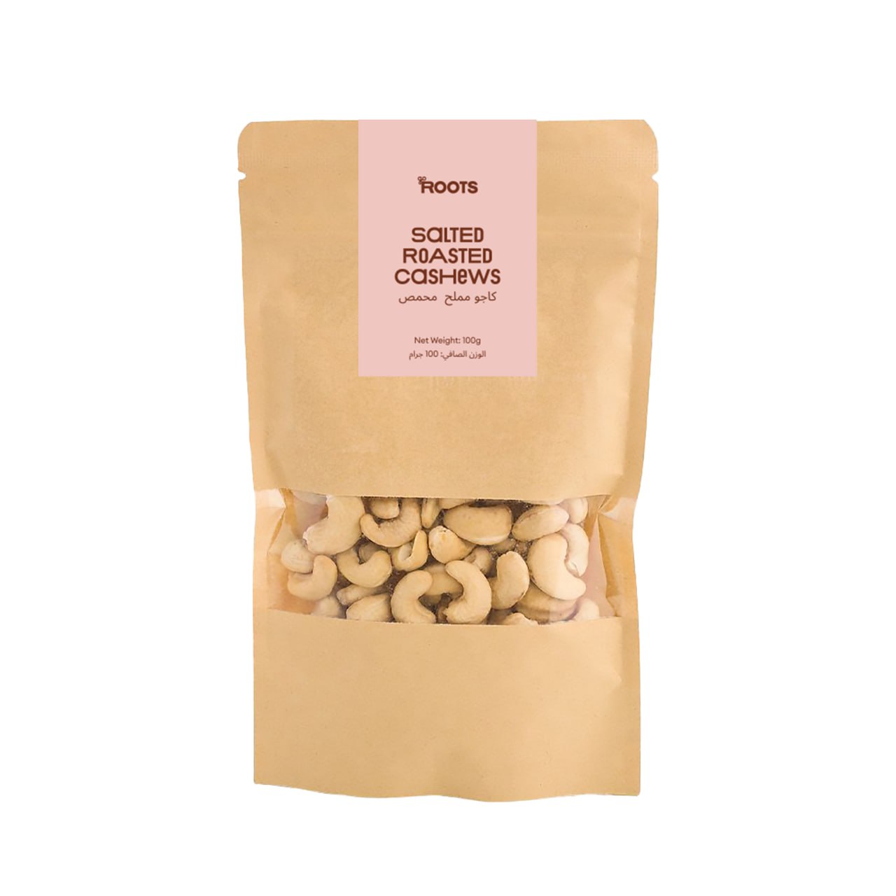 Roots Salted Roasted Cashews 100g_0