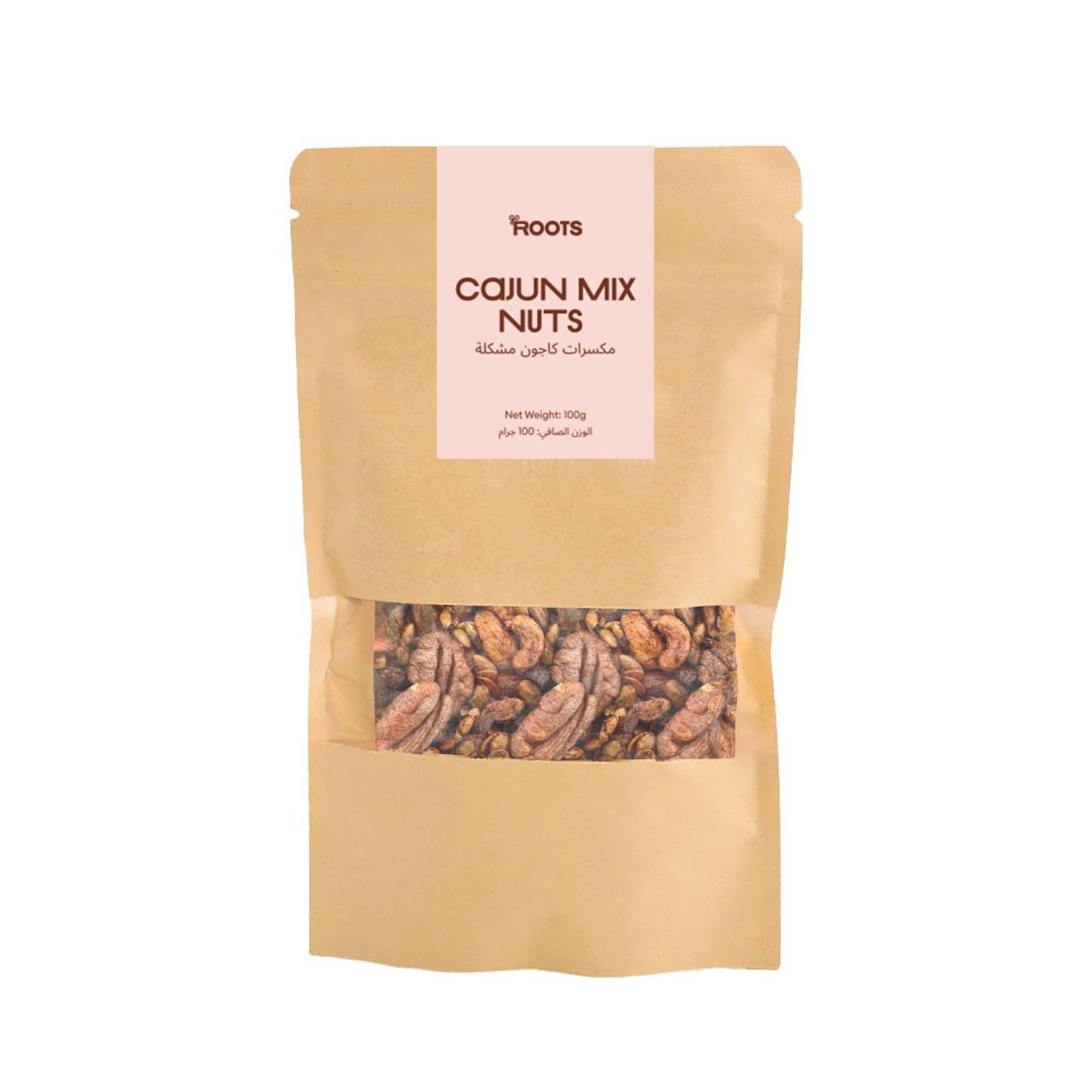 Roots Cajun Mix NutsΒ 100g