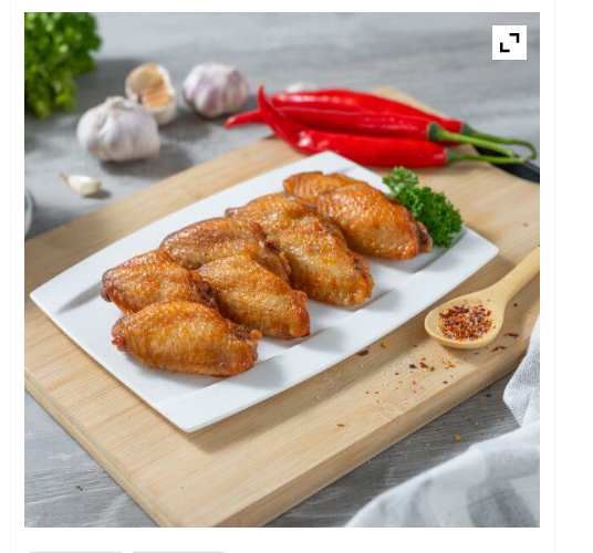 Frozen KS Mediterranean Spicy Mid Joint Chicken Wing – 500g