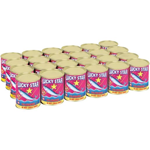 Luckystar Tin fish in hot chilli 24x155g_0