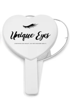 Mini White Heart Mirror_0
