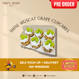 Shine Muscat Grape Cupcakes